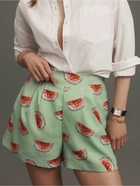 Anthropologie Hutch watermelon shorts